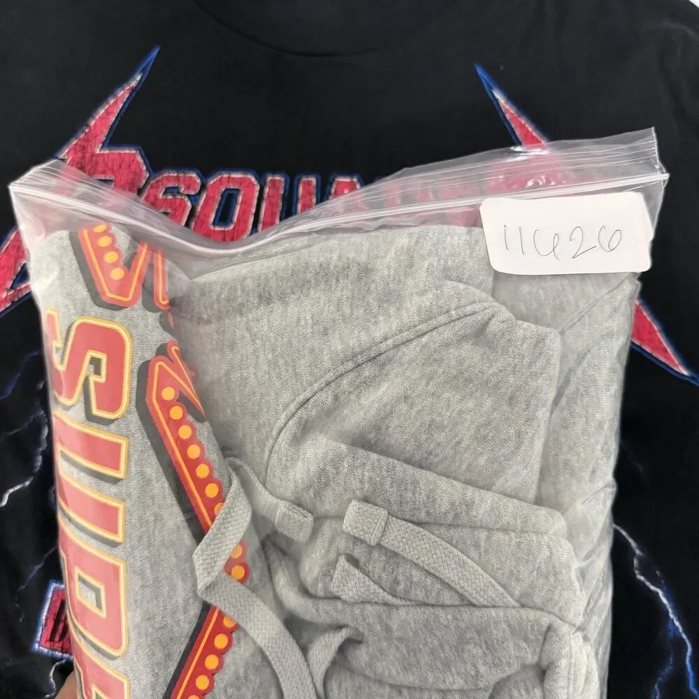 Kansas City Chiefs Hoodie Mens Medium Gray NFL Nike Super Bowl Champions